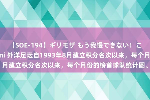 【SOE-194】ギリモザ もう我慢できない！ここでエッチしよっ Ami 外洋足坛自1993年8月建立积分名次以来，每个月份的榜首球队统计图。