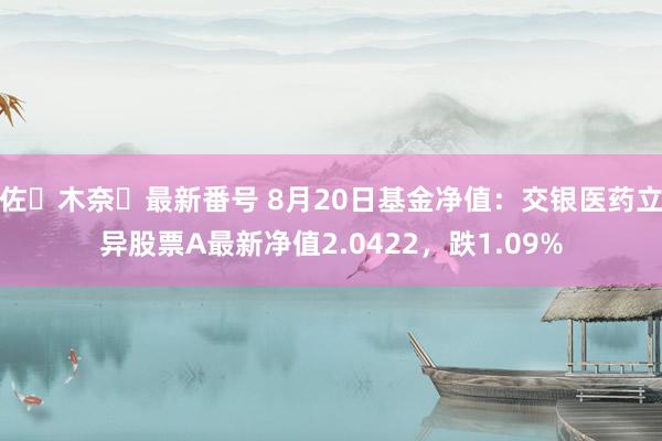 佐々木奈々最新番号 8月20日基金净值：交银医药立异股票A最新净值2.0422，跌1.09%