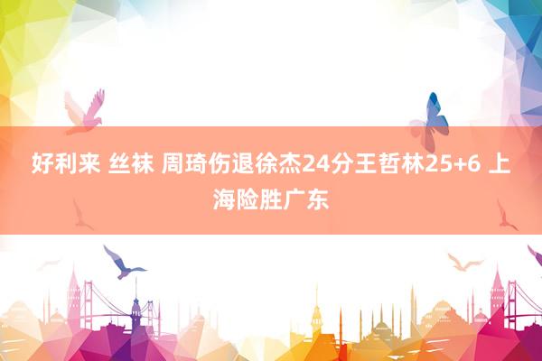 好利来 丝袜 周琦伤退徐杰24分王哲林25+6 上海险胜广东