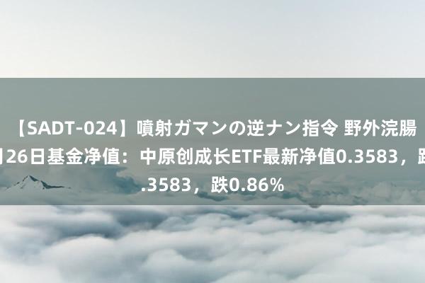 【SADT-024】噴射ガマンの逆ナン指令 野外浣腸悪戯 8月26日基金净值：中原创成长ETF最新净值0.3583，跌0.86%