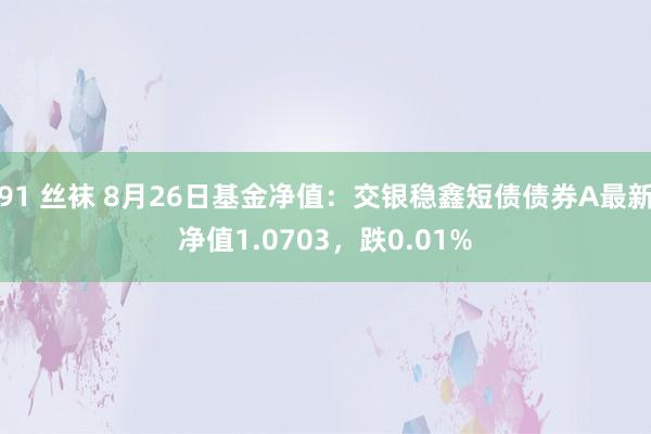 91 丝袜 8月26日基金净值：交银稳鑫短债债券A最新净值1.0703，跌0.01%