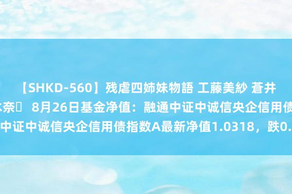 【SHKD-560】残虐四姉妹物語 工藤美紗 蒼井さくら 中谷美結 佐々木奈々 8月26日基金净值：融通中证中诚信央企信用债指数A最新净值1.0318，跌0.03%