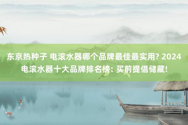 东京热种子 电滚水器哪个品牌最佳最实用? 2024电滚水器十大品牌排名榜: 买前提倡储藏!